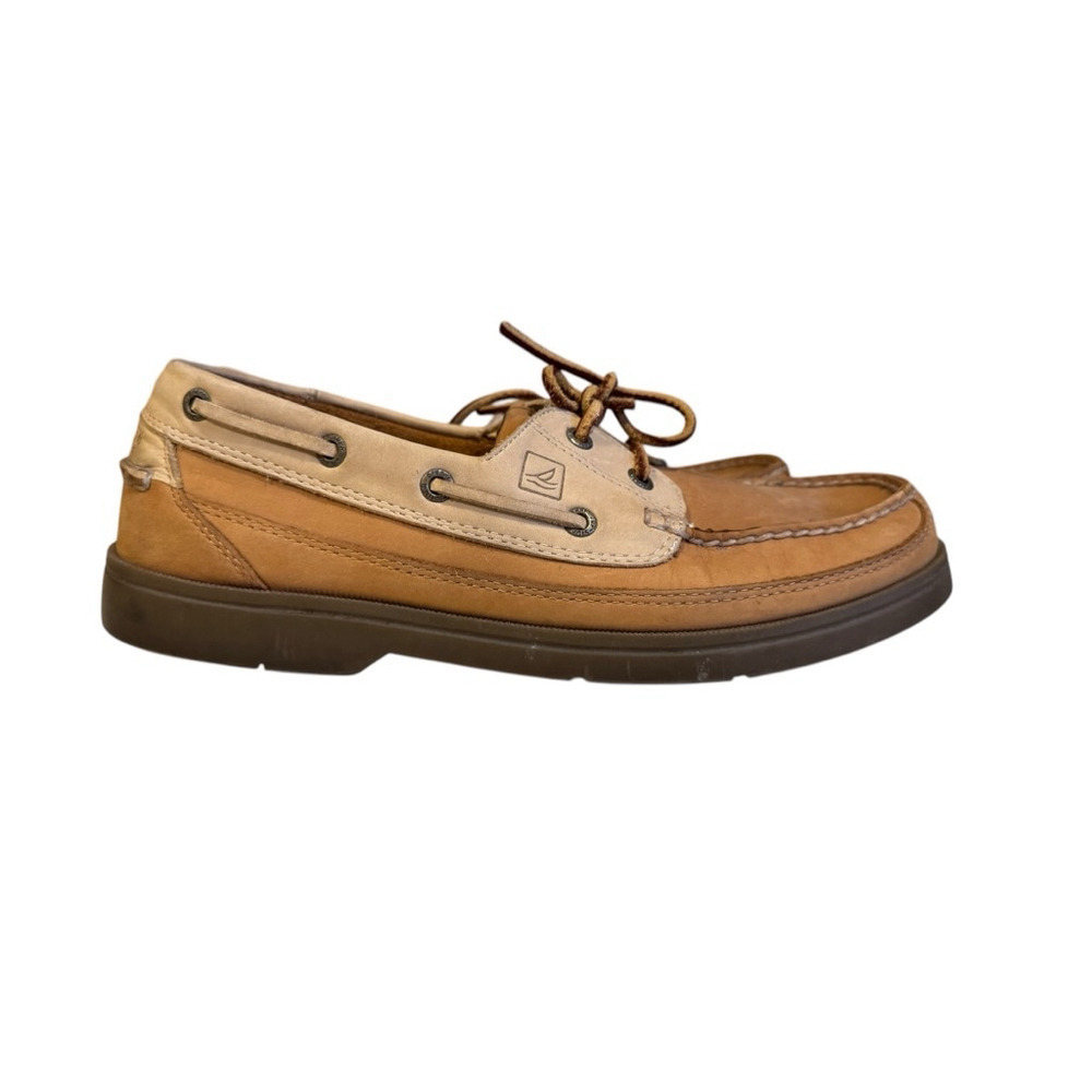 SPERRY TOP-SIDER MEN'S MAKO COLLECTION 2-EYE CANOE MOC BOATS SIZE 10M - Picture 3 of 10